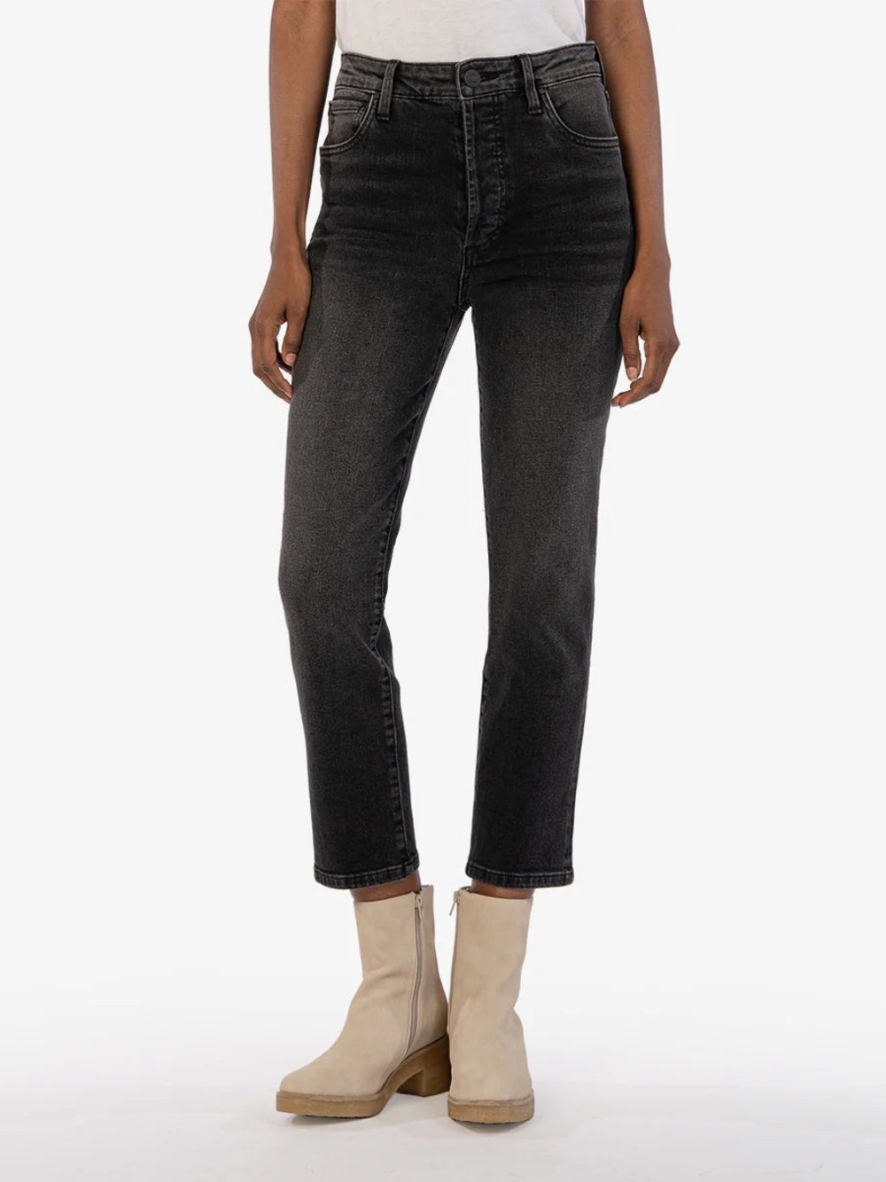 Kut from the Kloth Rosa Crop Vintage Straight Leg Size 4